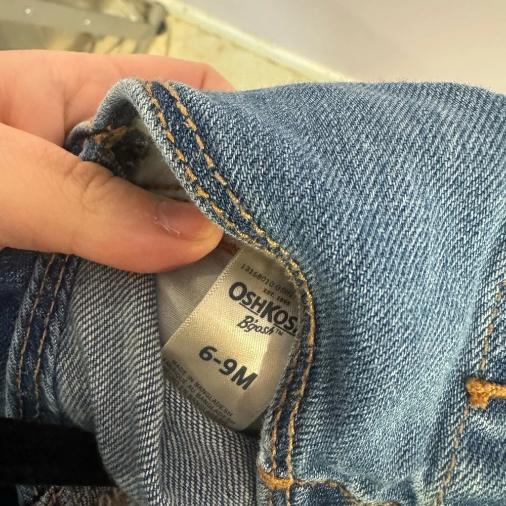 Oshkosh Bgosh heart denim baby‎ overalls